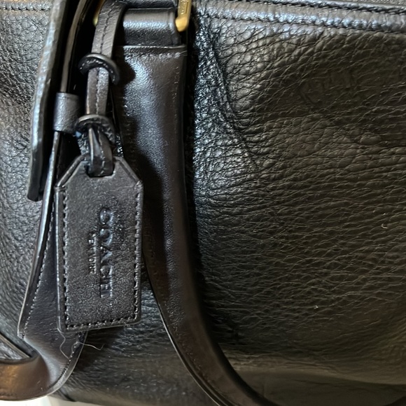 Vintage Coach briefcase messenger bag black with original paperwork receipt - Picture 4 of 16